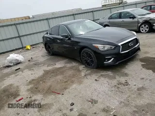 2018 Infiniti Q50 Luxe with VIN JN1EV7AP3JM357617, listed as a Copart auction lot 54531715 with 103,373 mi miles and Salvage title. Bid and sale history available at DreamBid. Image 13.