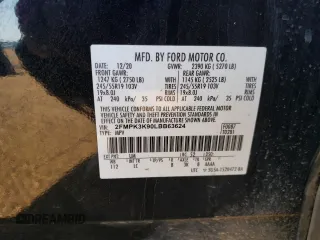 2020 Ford Edge Titanium с VIN 2FMPK3K90LBB63624, выставлен на аукционе Copart как лот 55143825 с пробегом 105 394 миль миль и Списание • Salvage title. История ставок и продаж доступна на DreamBid. Изображение 14.