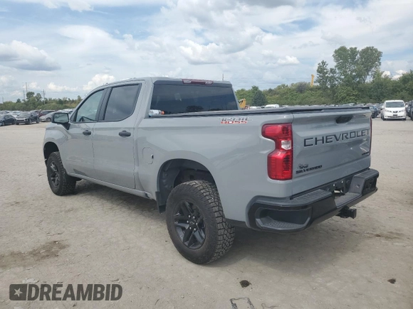 2024 Chevrolet Silverado 1500 Custom Trail Boss with VIN 3GCPDCEK4RG180378, listed as a Copart auction lot 71771424 with 7,590 mi miles and Salvage Title. Bid and sale history available at carsss.com. Image 2.