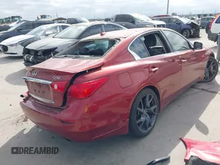 2015 Infiniti Q50 with VIN JN1BV7AP1FM347808, listed as a IAAI auction lot 41781327 with 57,140 mi miles and . Bid and sale history available at carsss.com. Image 4.