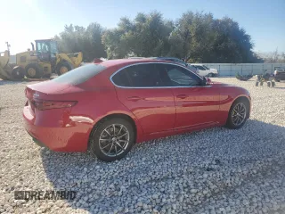 2018 Alfa Romeo Giulia with VIN ZARFAEDNXJ7586263, listed as a Copart auction lot 85797334 with 78,410 mi miles and Salvage title. Bid and sale history available at DreamBid. Image 3.