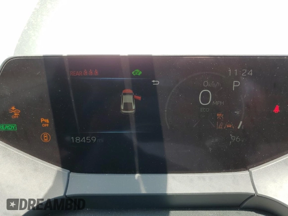 2024 Toyota Prius LE with VIN JTDACAAU3R3021455, listed as a Copart auction lot 54589325 with 18,459 mi miles and Salvage title. Bid and sale history available at DreamBid. Image 9.