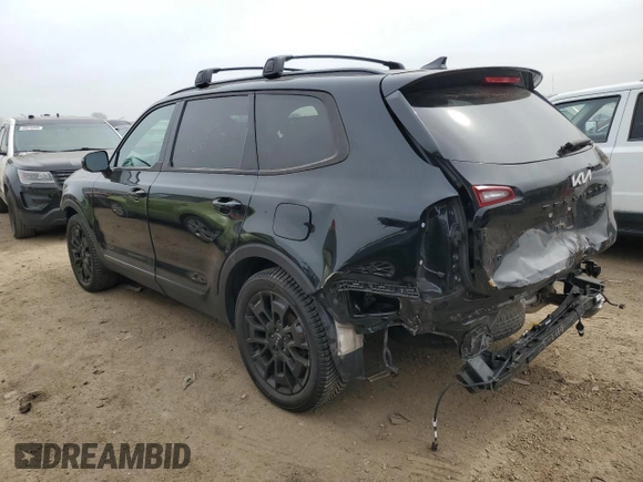 2022 Kia Telluride SX with VIN 5XYP5DHC6NG220251, listed as a Copart auction lot 50571815 with 36,737 mi miles and Salvage Title. Bid and sale history available at carsss.com. Image 2.