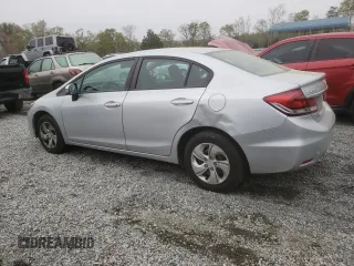 2015 Honda Civic Sedan LX with VIN 2HGFB2F55FH549248, listed as a Copart auction lot 51547385 with 124,012 mi miles and Salvage Title. Bid and sale history available at carsss.com. Image 2.