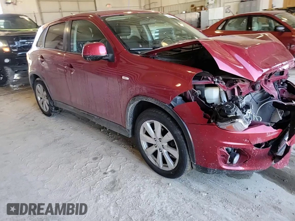 2014 Mitsubishi Outlander Sport ES with VIN 4A4AR3AU5EE026593, listed as a Copart auction lot 46647295 with 155,782 mi miles and Salvage Title. Bid and sale history available at carsss.com. Image 12.
