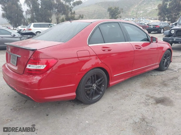 2014 Mercedes-Benz C-Class C 250 Sport with VIN WDDGF4HB5EA940232, listed as a IAAI auction lot 41880825 with 91,932 mi miles. Bid and sale history available at carsss.com. Image 4.