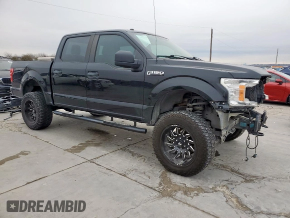 2018 Ford F-150 XL with VIN 1FTEW1E56JKC51982, listed as a Copart auction lot 46106735 with 67,168 mi miles and Salvage Title. Bid and sale history available at carsss.com. Image 4.