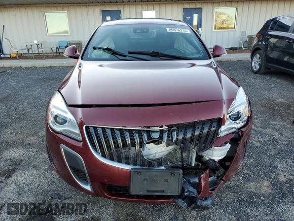 2016 Buick Regal GS with VIN 2G4GV5GX8G9200247, listed as a Copart auction lot 80676214 with Not Provided miles and Clean Title. Bid and sale history available at DreamBid. Image 5.