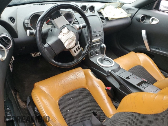 2005 Nissan 350Z Touring with VIN JN1AZ36A15M750103, listed as a Copart auction lot 44375825 with 184,550 mi miles and Salvage title. Bid and sale history available at DreamBid. Image 8.