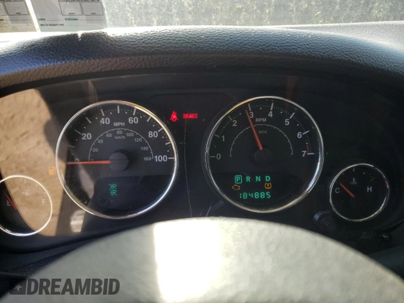 2013 Jeep Wrangler Unlimited Moab with VIN 1C4HJWEG9DL667663, listed as a Copart auction lot 53716105 with 184,885 mi miles and Salvage title. Bid and sale history available at DreamBid. Image 9.