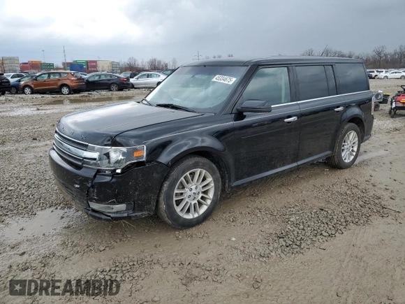 2017 Ford Flex SEL with VIN 2FMGK5C8XHBA03906, listed as a Copart auction lot 45334675 with 123,746 mi miles and Salvage Title. Bid and sale history available at carsss.com. Image 1.