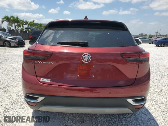 2022 Buick Envision Preferred with VIN LRBAZLR44ND009901, listed as a Copart auction lot 53375565 with 25,257 mi miles and Non Repairable. Bid and sale history available at carsss.com. Image 6.