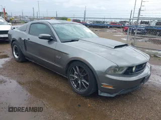 2011 Ford Mustang GT with VIN 1ZVBP8CF8B5148094, listed as a IAAI auction lot 41901160 with 161,658 mi miles. Bid and sale history available at carsss.com. Image 1.