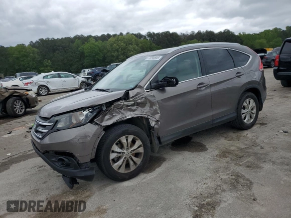 2013 Honda CR-V EX-L with VIN 5J6RM3H75DL003893, listed as a Copart auction lot 51090805 with 147,785 mi miles and Salvage Title. Bid and sale history available at DreamBid. Image 1.