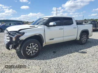 2024 Toyota Tundra 1794 Edition with VIN 5TFMA5DB2RX144001, listed as a Copart auction lot 77356464 with 30,577 mi miles and Salvage title. Bid and sale history available at DreamBid. Image 1.