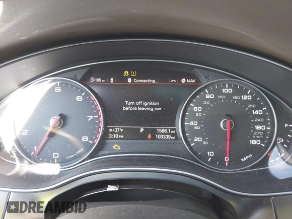 2015 Audi A6 2.0T Premium Plus with VIN WAUGFAFC6FN012134, listed as a IAAI auction lot 41363086 with 103,339 mi miles. Bid and sale history available at carsss.com. Image 7.