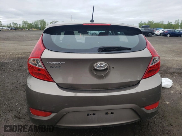 2013 Hyundai Accent GS with VIN KMHCT5AE2DU112630, listed as a Copart auction lot 57121665 with 191,833 mi miles and Salvage title. Bid and sale history available at DreamBid. Image 6.