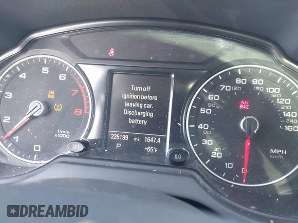 2013 Audi Q5 Premium Plus with VIN WA1LFAFP5DA072117, listed as a IAAI auction lot 42143286 with 235,199 mi miles. Bid and sale history available at carsss.com. Image 7.