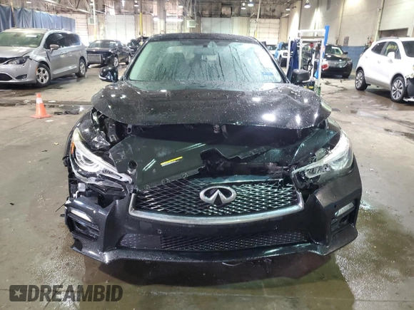 2014 Infiniti Q50 Premium with VIN JN1BV7AR6EM705632, listed as a Copart auction lot 46681505 with 92,869 mi miles and Salvage Title. Bid and sale history available at carsss.com. Image 5.