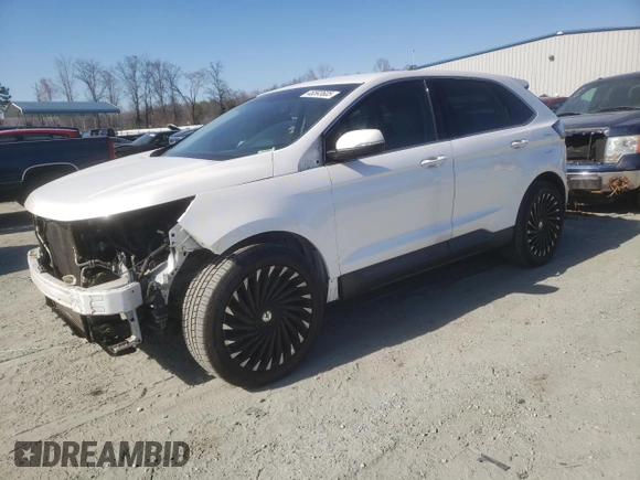 2016 Ford Edge Titanium with VIN 2FMPK4K98GBB23514, listed as a Copart auction lot 46593605 with 165,546 mi miles and Salvage Title. Bid and sale history available at carsss.com. Image 1.