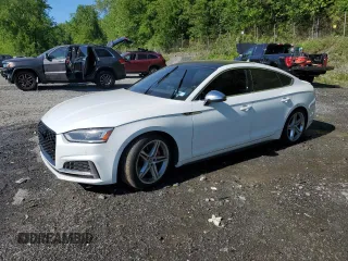 2018 Audi S5 Sportback Premium Plus z VIN WAUB4CF50JA089191, wystawiony jako Copart lot #56980105 z przebiegiem 75 992 mil mil oraz Szkoda całkowita • Salvage title. Historia ofert i sprzedaży dostępna na DreamBid. Obrazek 1.