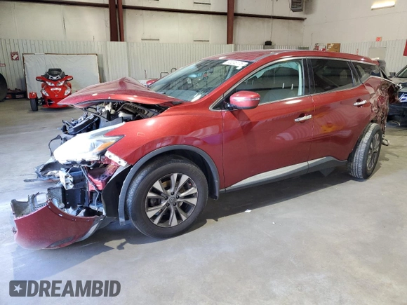 2018 Nissan Murano S with VIN 5N1AZ2MG2JN146476, listed as a Copart auction lot 48248175 with 100,182 mi miles and Salvage Title. Bid and sale history available at DreamBid. Image 1.