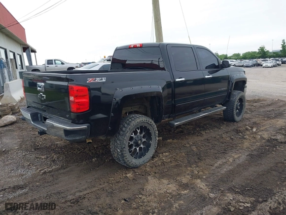 2015 Chevrolet Silverado 1500 LT with VIN 3GCUKREC9FG142970, listed as a IAAI auction lot 42064960 with 77,479 mi miles. Bid and sale history available at carsss.com. Image 4.