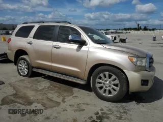2010 Toyota Sequoia Platinum with VIN 5TDYY5G19AS024836, listed as a Copart auction lot 77103514 with 0 mi miles and Salvage Title. Bid and sale history available at carsss.com. Image 4.