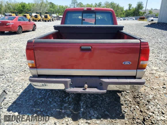 1997 Ford Ranger XLT with VIN 1FTCR14X7VTA07422, listed as a Copart auction lot 53111375 with 157,917 mi miles and Salvage Title. Bid and sale history available at carsss.com. Image 6.