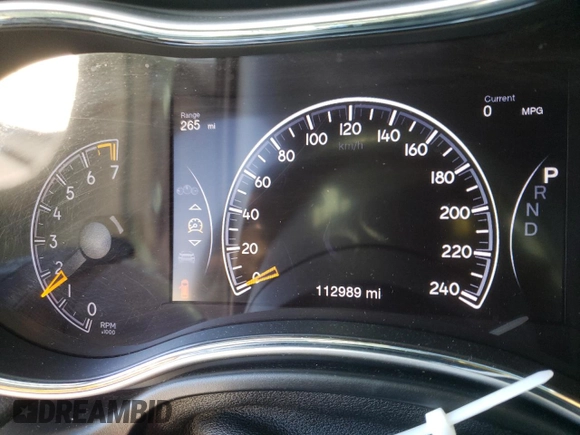 2016 Jeep Grand Cherokee High Altitude with VIN 1C4RJFCG5GC370627, listed as a Copart auction lot 89184435 with 112,989 mi miles and Salvage Title. Bid and sale history available at carsss.com. Image 9.