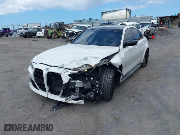 2024 BMW M3 Competition xDrive z VIN WBS43AY07RFS42807, wystawiony jako IAAI lot #41678678 z przebiegiem 3 394 mil mil oraz . Historia ofert i sprzedaży dostępna na DreamBid. Obrazek 6.
