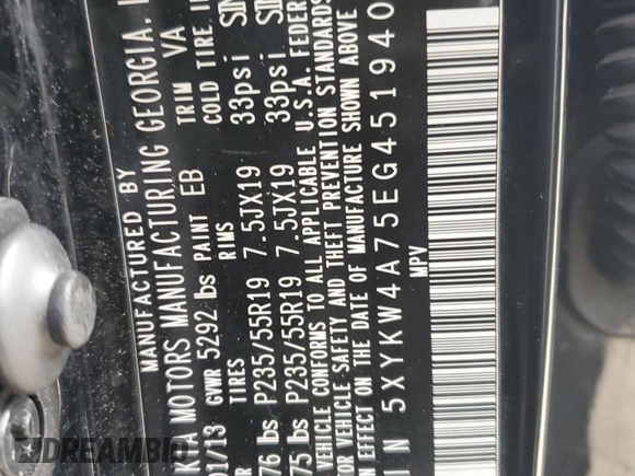 2014 Kia Sorento SX Limited with VIN 5XYKW4A75EG451940, listed as a Copart auction lot 42764645 with 127,024 mi miles and Clean Title. Bid and sale history available at carsss.com. Image 13.