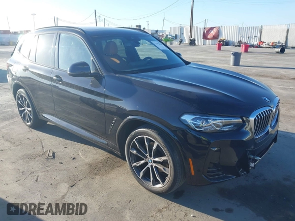 2022 BMW X3 sDrive30i with VIN WBX47DP08NN178195, listed as a IAAI auction lot 41692060 with 21,363 mi miles and . Bid and sale history available at DreamBid. Image 1.
