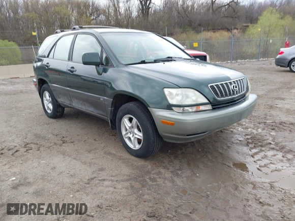 2001 Lexus RX 300 with VIN JTJHF10U410202767, listed as a IAAI auction lot 42099378 with 134,193 mi miles. Bid and sale history available at carsss.com. Image 1.