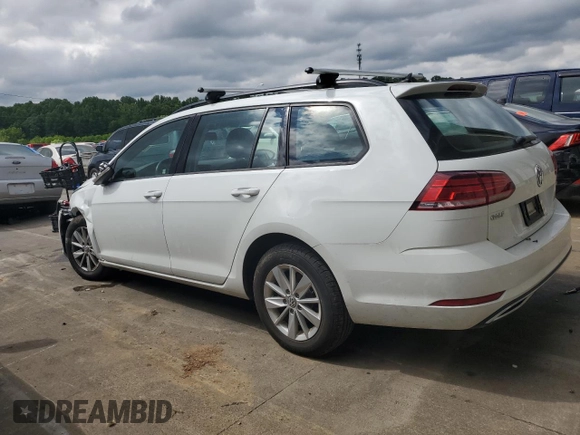 2018 Volkswagen Golf SportWagen S with VIN 3VWD17AUXJM755273, listed as a Copart auction lot 54240484 with 24,596 mi miles and Salvage Title. Bid and sale history available at carsss.com. Image 2.