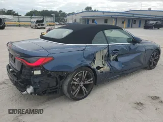 2021 BMW 4 Series 430i with VIN WBA23AT09MCG81555, listed as a Copart auction lot 81284974 with 18,219 mi miles and Salvage title. Bid and sale history available at DreamBid. Image 3.