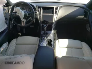 2020 Infiniti Q50 Red Sport 400 with VIN JN1FV7AP9LM630521, listed as a Copart auction lot 45951955 with 25,865 mi miles and Salvage title. Bid and sale history available at DreamBid. Image 8.