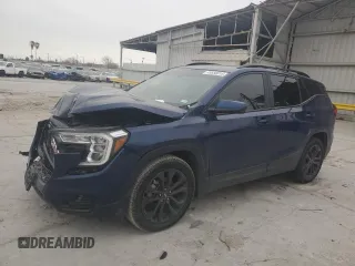 2022 GMC Terrain SLE with VIN 3GKALMEV6NL177075, listed as a Copart auction lot 45556015 with 69,324 mi miles and Salvage Title. Bid and sale history available at carsss.com. Image 1.