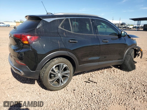 2022 Buick Encore GX Essence with VIN KL4MMFSL9NB084454, listed as a Copart auction lot 55163775 with 4,335 mi miles and Salvage title. Bid and sale history available at DreamBid. Image 3.