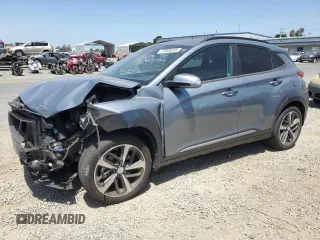 2021 Hyundai Kona Limited z VIN KM8K3CA57MU607213, wystawiony jako Copart lot #57930015 z przebiegiem 25 865 mil mil oraz Szkoda całkowita • Salvage title. Historia ofert i sprzedaży dostępna na DreamBid. Obrazek 1.