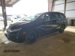 2025 Honda Odyssey Sport-L with VIN 5FNRL6H79SB004328, listed as a Copart auction lot 50122735 with 1,873 mi miles and Salvage Title. Bid and sale history available at carsss.com. Image 1.