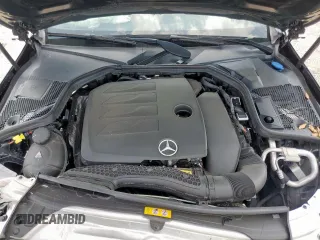 2020 Mercedes-Benz C 300 with VIN W1KWJ8DB2LG035075, listed as a Copart auction lot 59785705 with 27,792 mi miles and Salvage title. Bid and sale history available at DreamBid. Image 11.