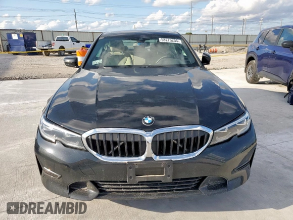 2020 BMW 3 Series 330i with VIN 3MW5R1J04L8B37143, listed as a Copart auction lot 58275205 with 29,938 mi miles and Salvage title. Bid and sale history available at DreamBid. Image 5.