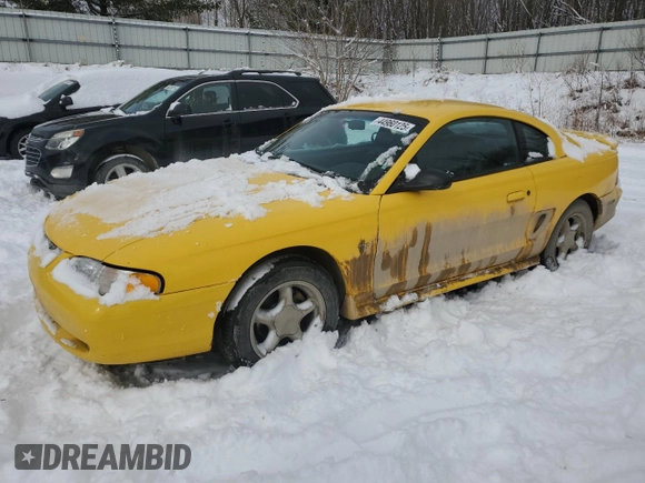 1998 Ford Mustang z VIN 1FAFP4046WF150030, wystawiony jako Copart lot #44960125 z przebiegiem 171 692 mil mil oraz Czysty tytuł • Clean title. Historia ofert i sprzedaży dostępna na DreamBid. Obrazek 1.