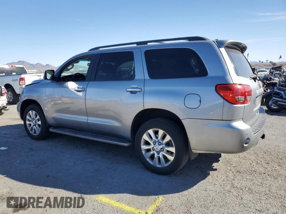 2010 Toyota Sequoia Platinum with VIN 5TDDY5G15AS038960, listed as a Copart auction lot 44192145 with 185,082 mi miles and Salvage Title. Bid and sale history available at carsss.com. Image 2.