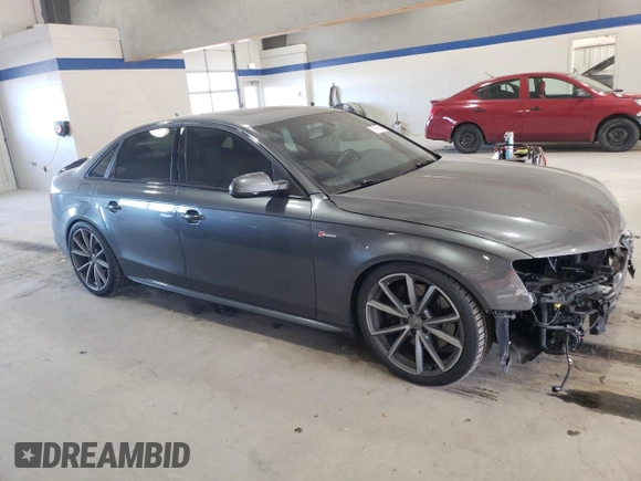 2016 Audi S4 Premium Plus with VIN WAUBGAFL1GA005642, listed as a Copart auction lot 79915864 with 43,534 mi miles and Salvage Title. Bid and sale history available at carsss.com. Image 4.