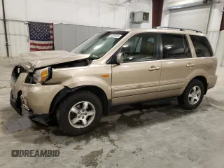 2006 Honda Pilot EX-L with VIN 2HKYF18506H563925, listed as a Copart auction lot 54539435 with 199,442 mi miles and Salvage Title. Bid and sale history available at DreamBid. Image 1.