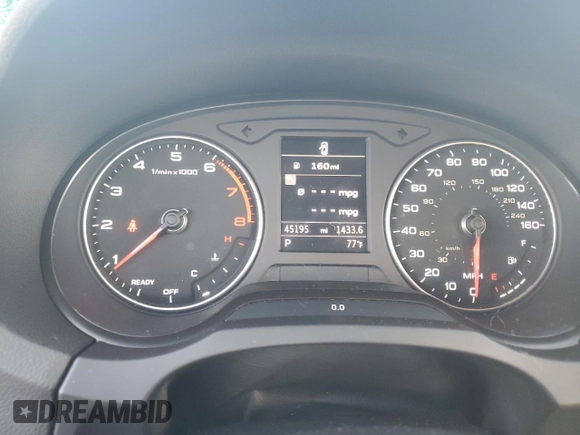 2017 Audi A3 Sedan Premium Plus with VIN WAUJ8GFF3H1027147, listed as a Copart auction lot 74845903 with 45,195 mi miles. Bid and sale history available at carsss.com. Image 9.