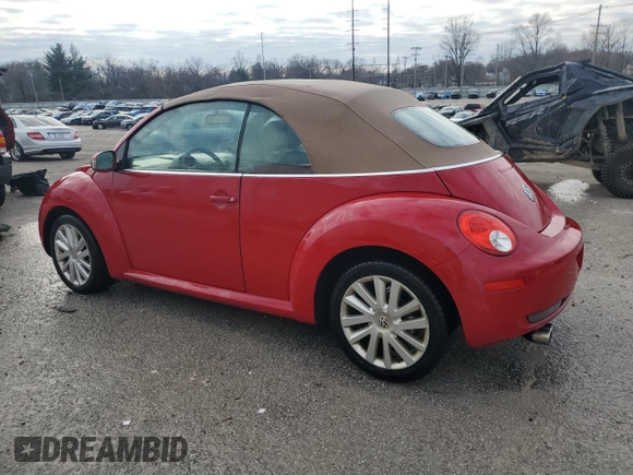 2008 Volkswagen Beetle SE with VIN 3VWRF31Y68M413641, listed as a Copart auction lot 86152604 with 82,247 mi miles and Salvage title. Bid and sale history available at DreamBid. Image 2.