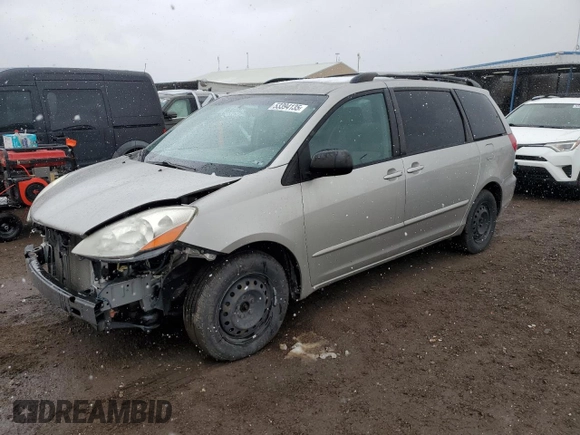 2008 Toyota Sienna CE with VIN 5TDZK23C78S222479, listed as a Copart auction lot 53394135 with 150,401 mi miles and Non Repairable. Bid and sale history available at DreamBid. Image 1.